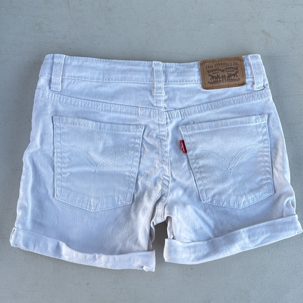 White Girls Levi shorts